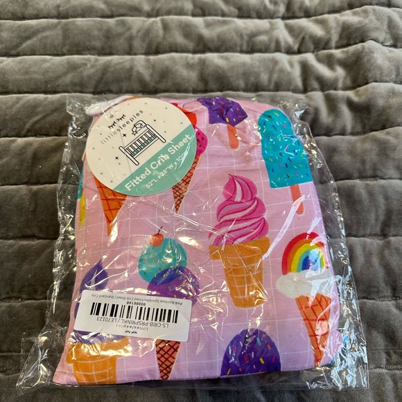 Little Sleepies Rainbow Sprinkles Crib Sheet - Picture 1 of 2